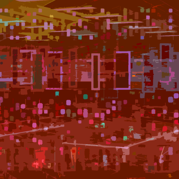 An abstract image of boxes and lines