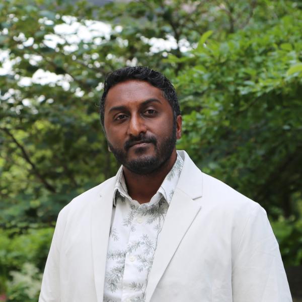 Sarabu speaks at an Axios panel on human health and climate change