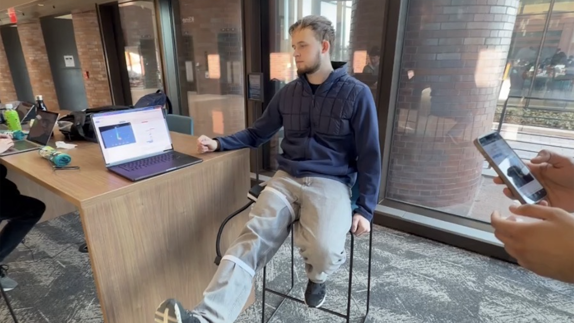 GaitGuard Demo in chair 